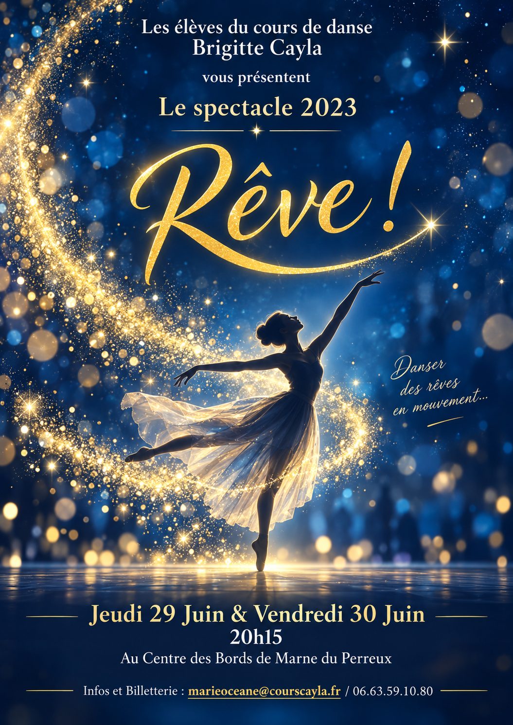Affiche officielle du gala Rêve ! — 2023
